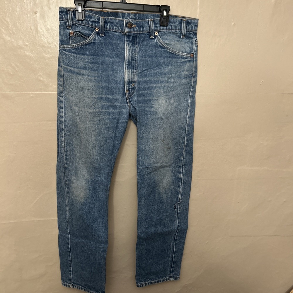 levis 505 Men's 36 X 30 Worn Out Jeans Straight Leg Grunge Hippy